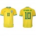 Günstige Brasilien Neymar Jr #10 Heim Fussballtrikot WM 2022 Kurzarm